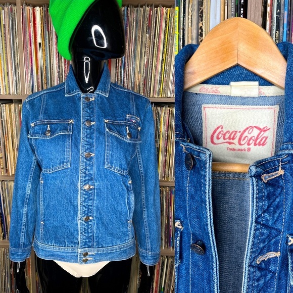 Vintage Jackets & Blazers - Vintage 80s Promotional Coca-Cola Trucker Jacket Size Medium